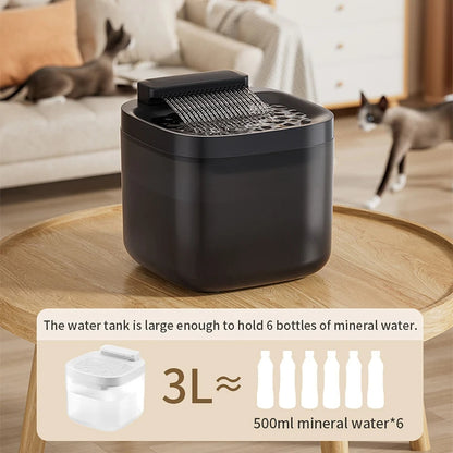 3L USB Rechargeable Cat Water Fountain & Fliter
