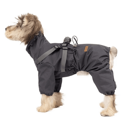 Waterproof Dog Jacket Jumpsuit with Built-In Harness
