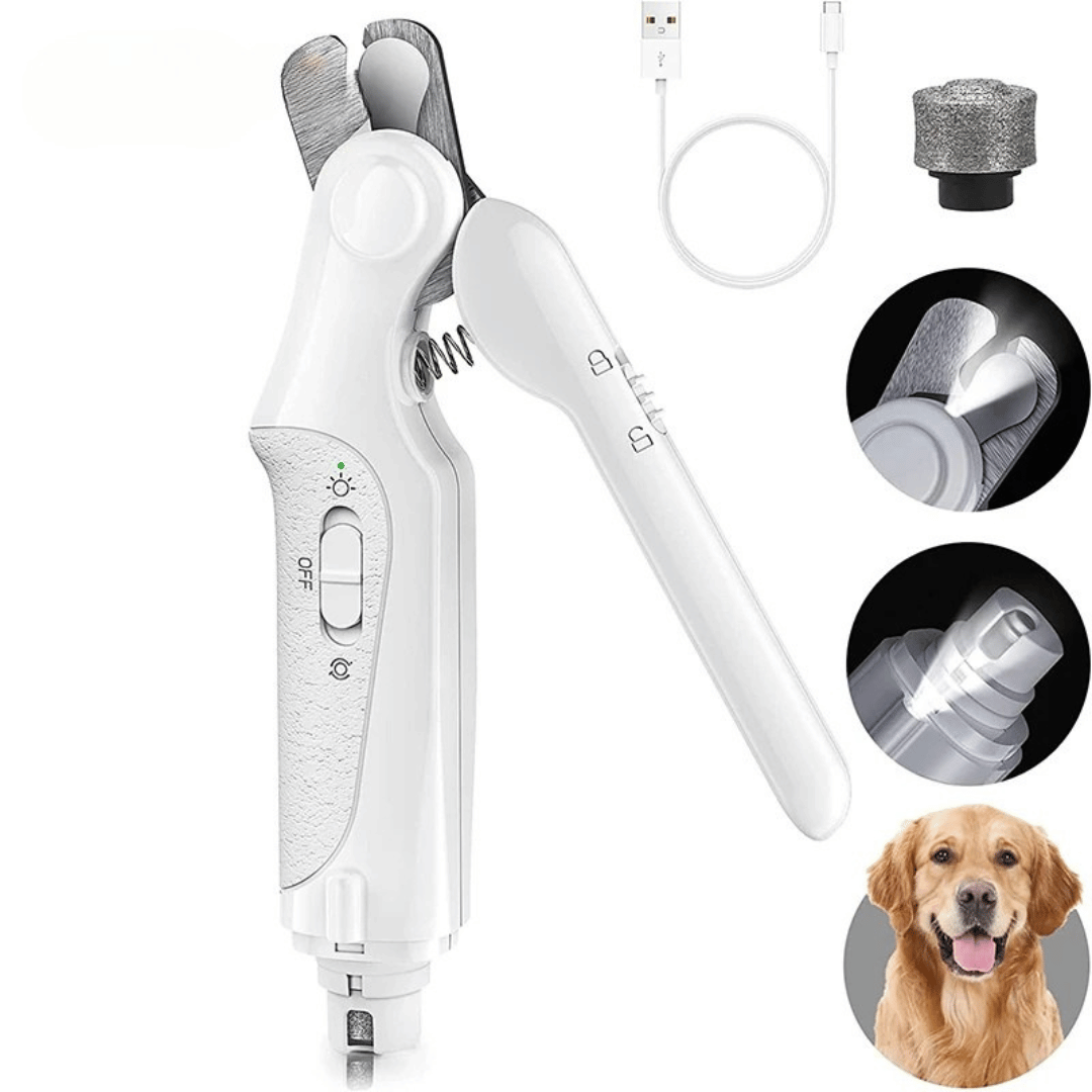 2-in-1 Rechargeable Dog Nail Grinder & Clipper with LED Light 9