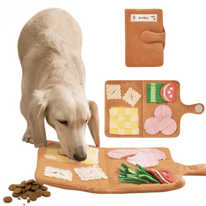 Deli-Hound Dog Snuffle Mat for Slow Feeding & Treat Dispensing