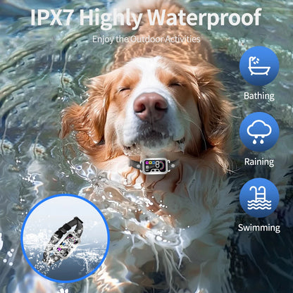 Smart Anti-Bark eCollar with Automatic Sensor | Digital Dog Bark Collar with Sound, Vibration & Shock Modes