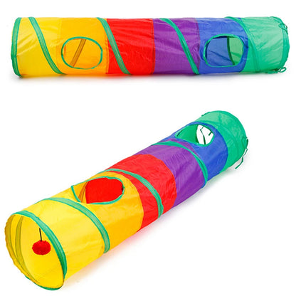 Foldable Cat Tunnel Toy | Collapsible Play Tube for Indoor Cats & Kittens