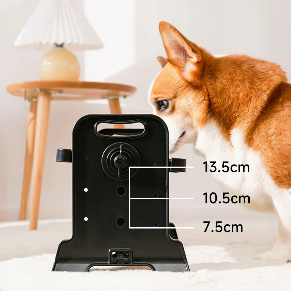 Fully Adjustable Raised Dog Feeding Station with Double Stainless Steel Dog Bowls 6