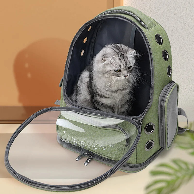 Space Bubble Cat Backpack Carrier | Breathable & Transparent Pet Travel Carrier