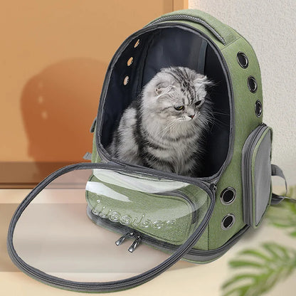 Space Bubble Cat Backpack Carrier | Breathable & Transparent Pet Travel Carrier