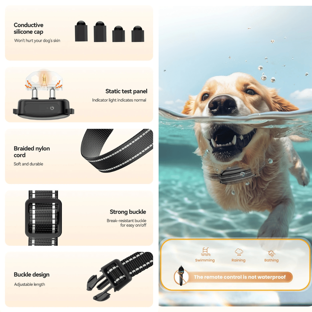 500m Easy-Grip Remote Control Dog Training Collar 9