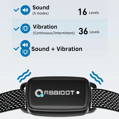 Safe No Shock Anti-Bark Dog Training Collar with Remote Control for Humane Behavioural Training