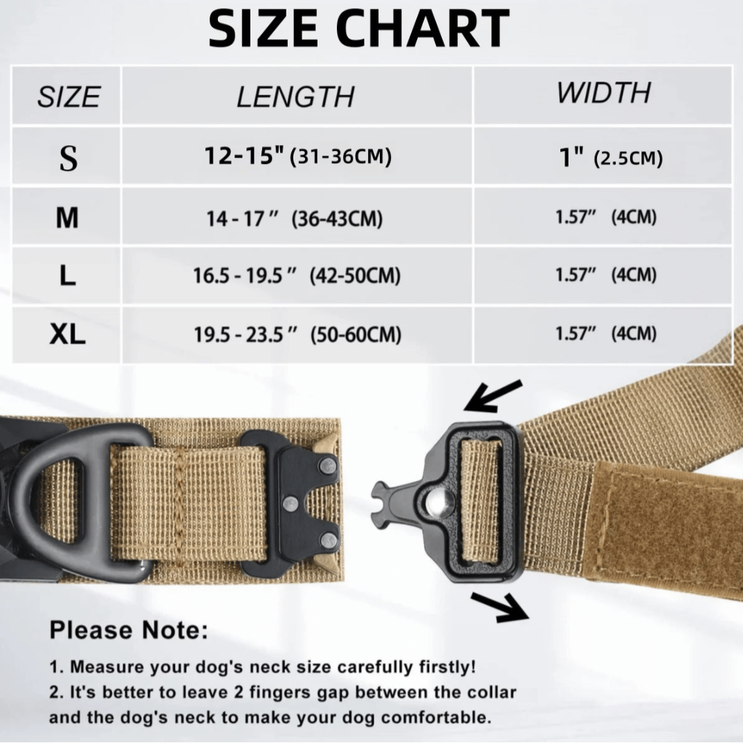 Heavy Duty Military-Style AirTag Holder Dog Collar & Leash | Tactical Air Tag Holder Dog Collar & Lead 14