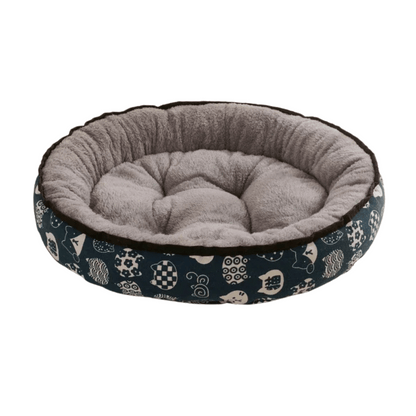 Washable Pet Bed with Cosy Fleece Interior for Dogs & Cats - Kitty Cats