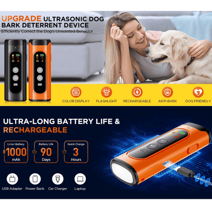 Pocket-Size Ultrasonic Dog Bark Controller with Fast Charge & Long Battery Life 11