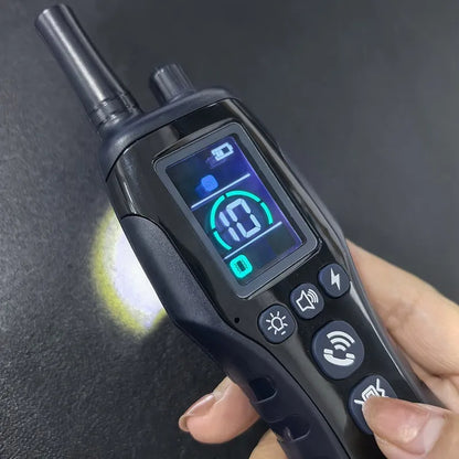 Long Distance Dog Control Collar & Remote with Voice Call, Safe Shock, Vibration & Beep Training