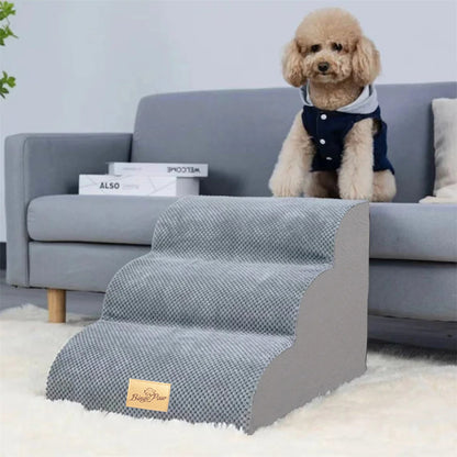 High-Density Sponge Dog Steps for Beds & Sofas with Soft & Non-Slip Washable Cover
