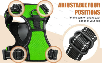 Bright LED Dog Harness for Safe Walking At Night | USB Rechargeable 8