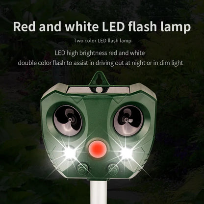 Solar Ultrasonic Animal Repeller for Gardens | Safe Motion-Activated Pest Deterrent for Rodents, Birds, Foxes & Cats 5