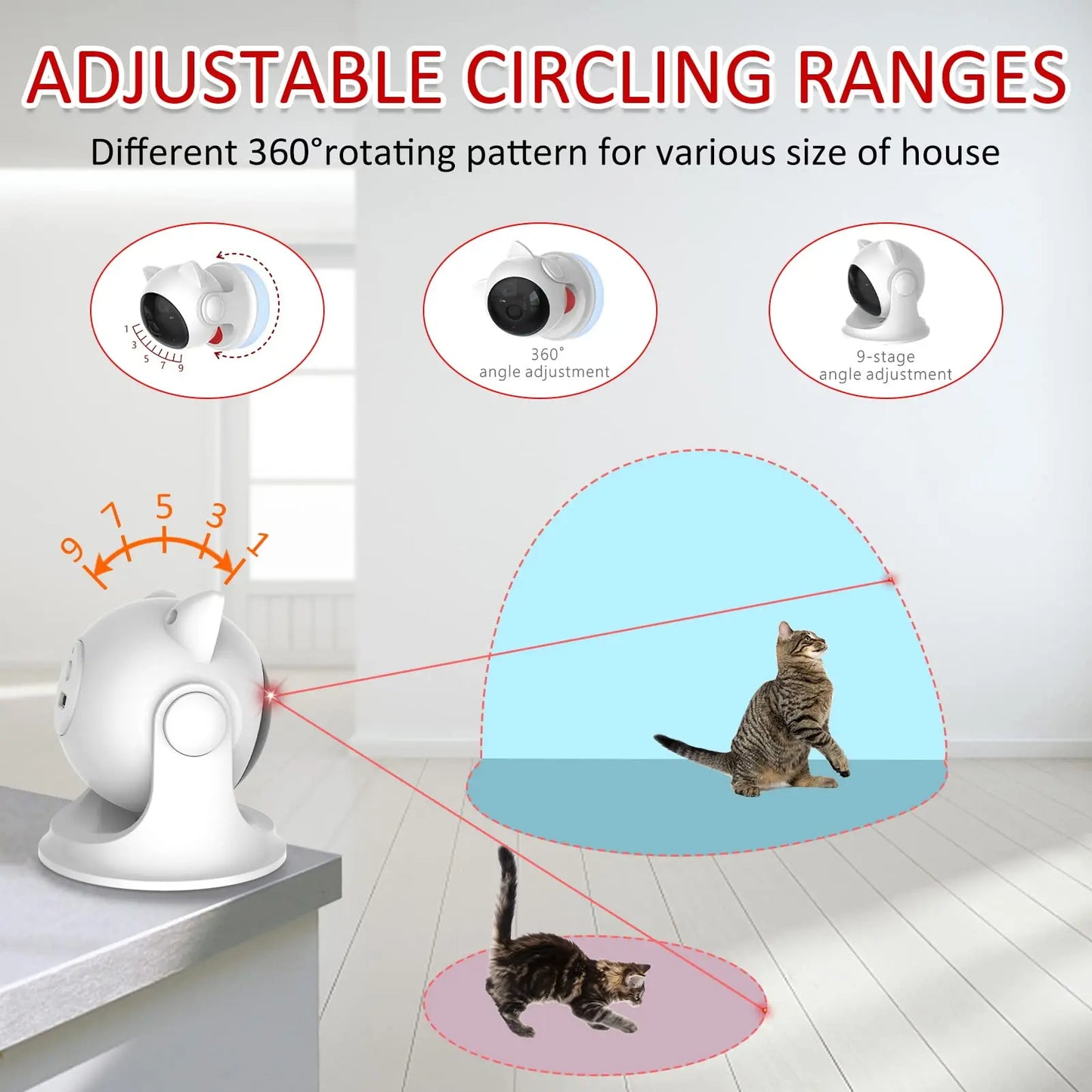 Automatic Laser Cat Toy | USB Rechargeable 7