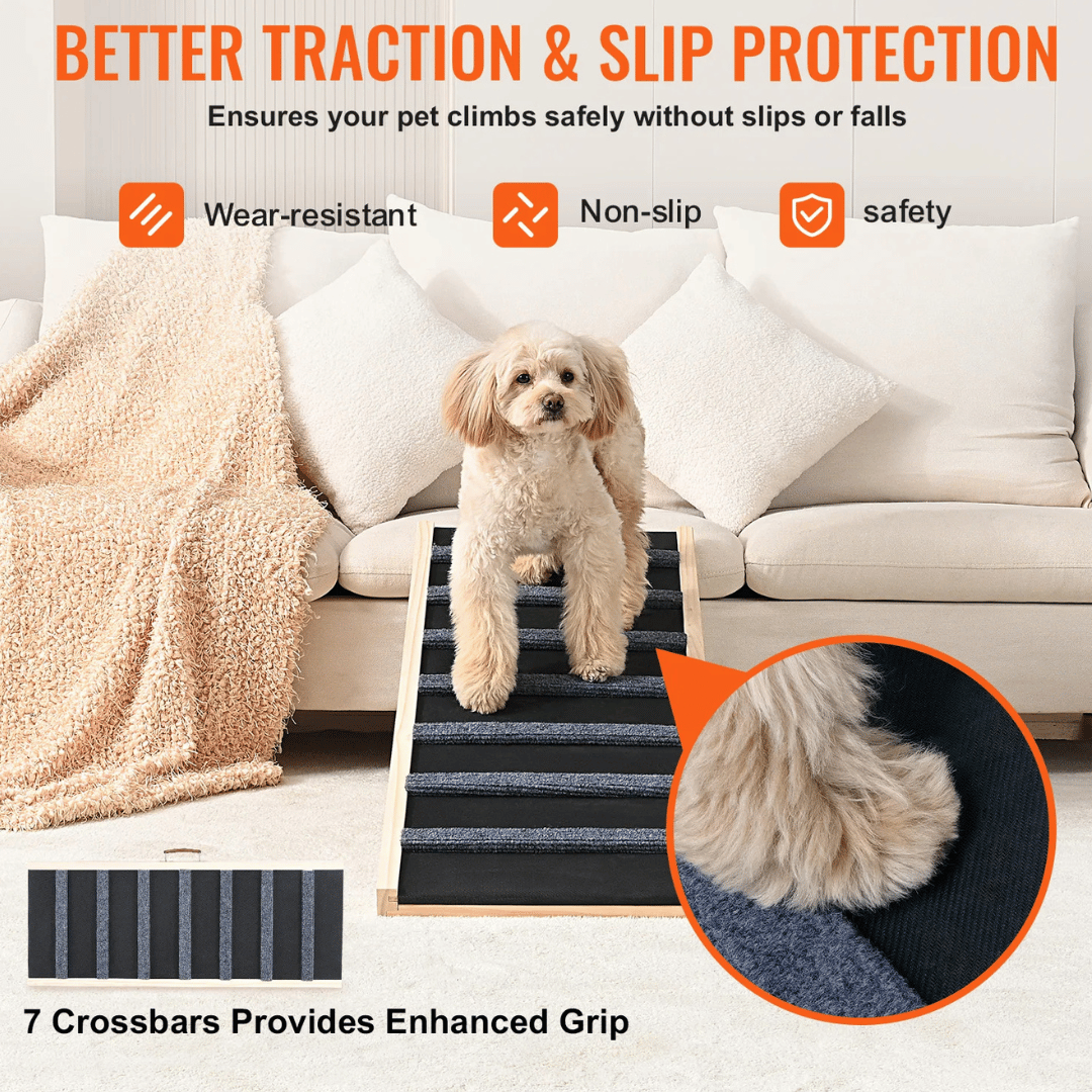 Anti-Slip Wooden Dog Ramp 3