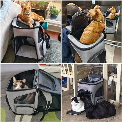 Large Expandable & Breathable Cat Carrier Backpack
