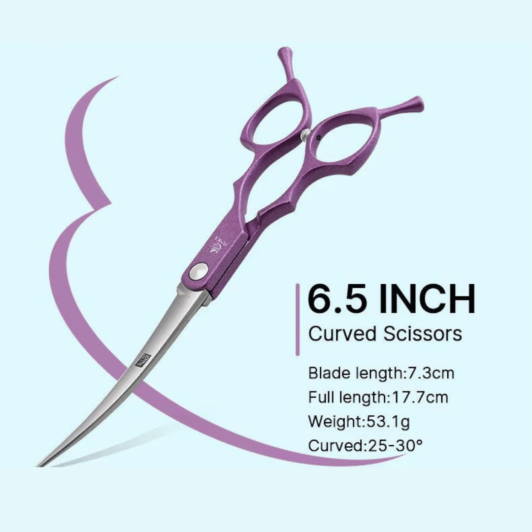 6.5-Inch Professional Dog Grooming Scissors Kit with Ergonomic Handles & High-Precision Stainless Steel 4