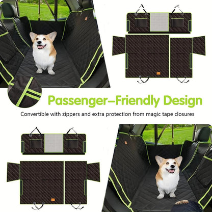 Premium Waterproof Dog Car Seat Cover for Backseat