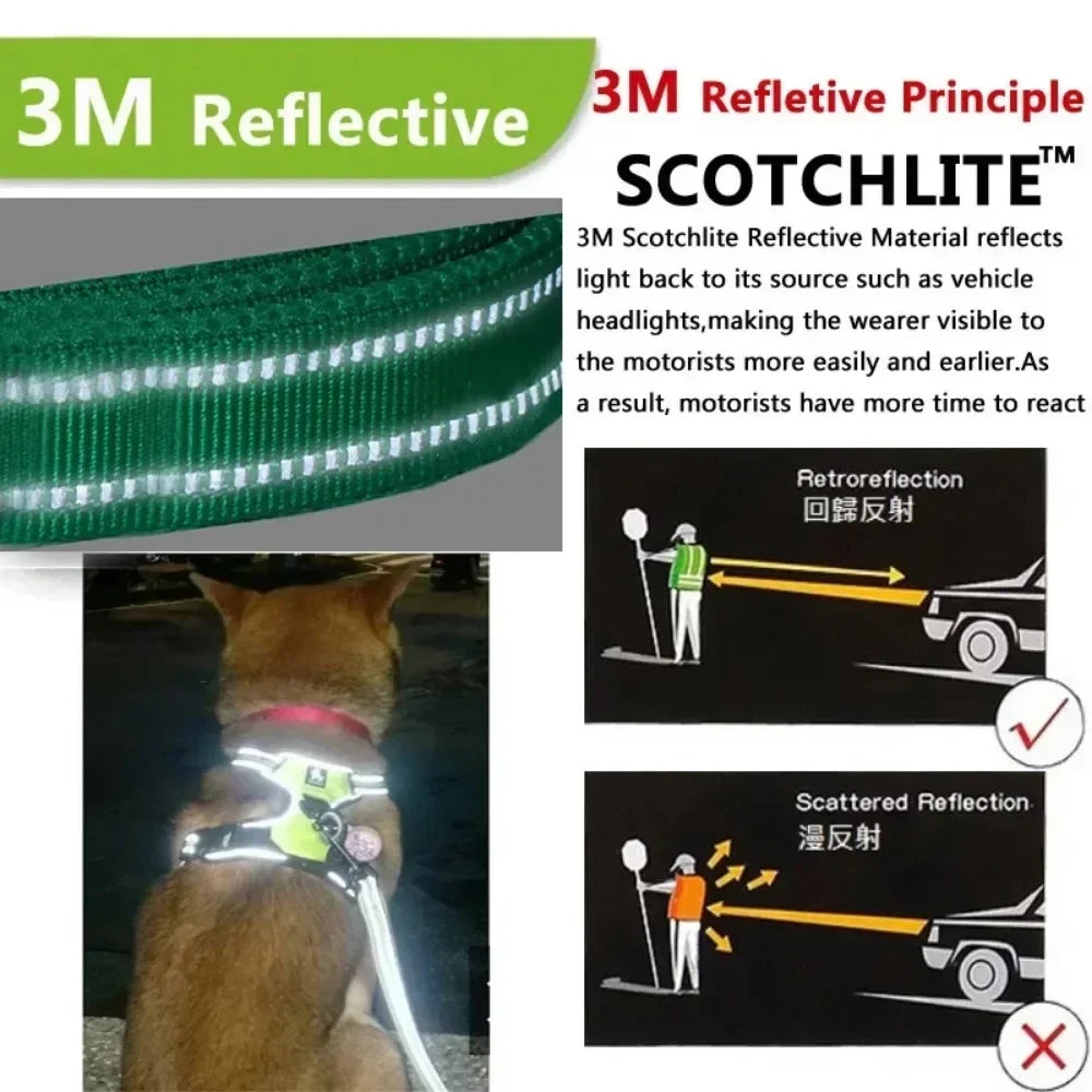 Dog Harness Training Vest with Reflective Straps, Handle & Secure Buckles 10