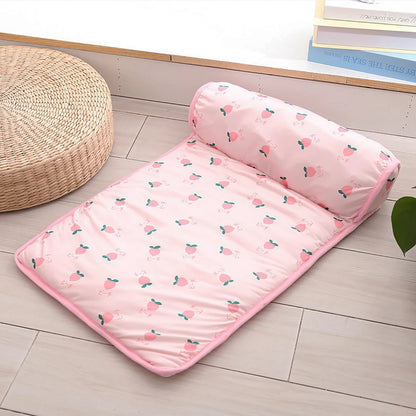 Cute Dog Cooling Mat Pad with Head Support | Breathable & Machine Washable 6