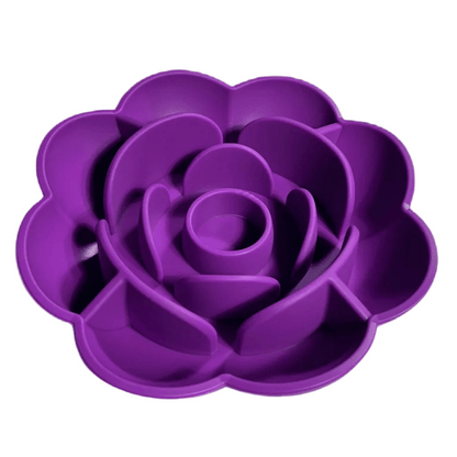 Rose-Shaped Slow Feeder Dog Bowl with Suction Cup Base | Dog Lick Bowl for Healthy Eating 3