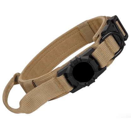 Heavy Duty Military-Style AirTag Holder Dog Collar | Tactical Air Tag Holder Collar 3