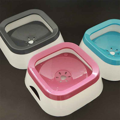 Large Anti-Splash Pet Drinking Bowl for Dogs & Cats | 1L