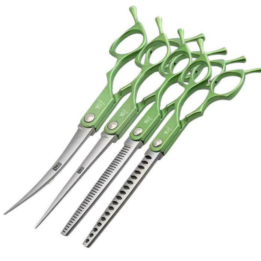 6.5-Inch Professional Dog Grooming Scissors Kit with Ergonomic Handles & High-Precision Stainless Steel 1