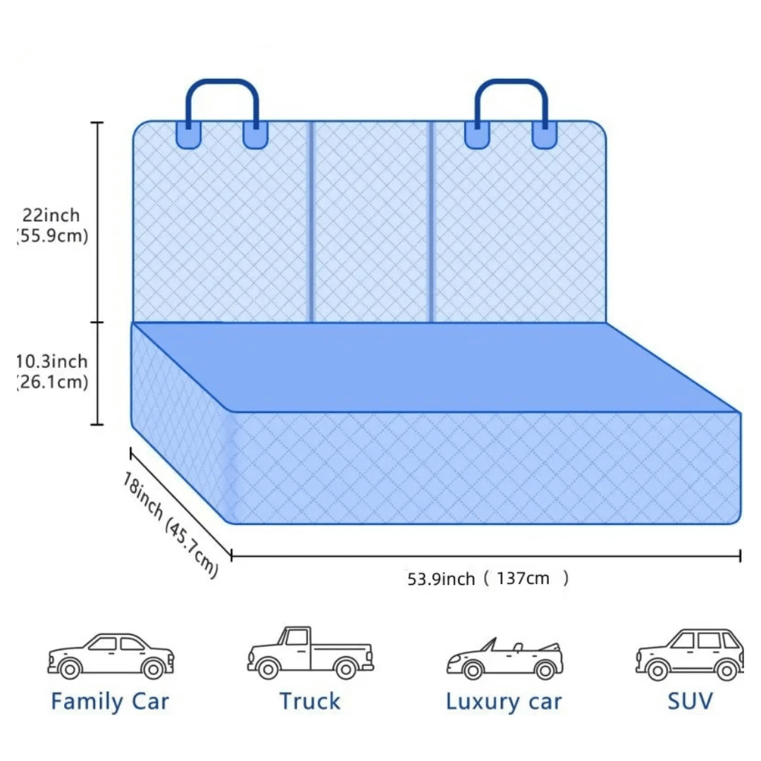 Waterproof Dog Car Seat Cover Hammock to Protect Back Seats 9
