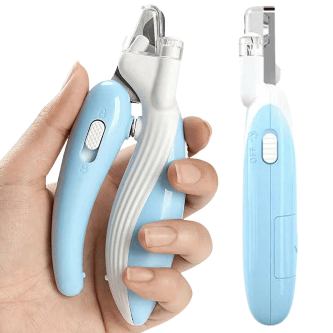 Dog Nail Clippers with LED Light, Safety Guard & Ergonomic Grip for Precise Trimming 1