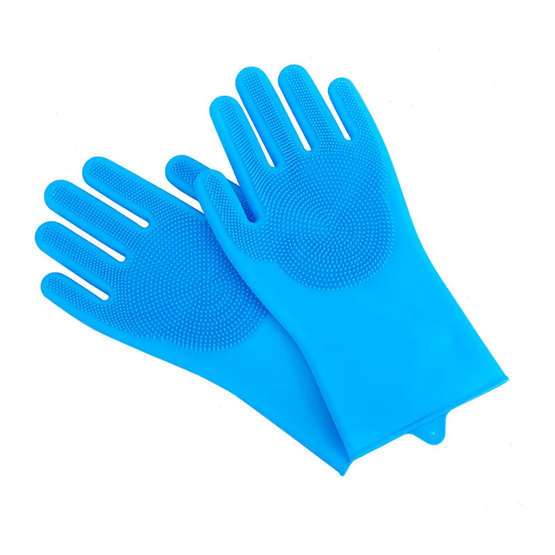 Silicone Dog Washing Gloves for Wet & Dry Bathing & Grooming
