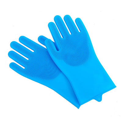 Silicone Dog Washing Gloves for Wet & Dry Bathing & Grooming