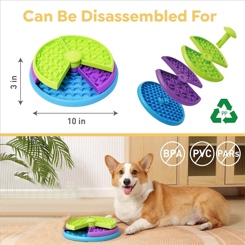 Dog Puzzle Slow Feeder Dog Bowl for Stimulated & Healthy Eating 5