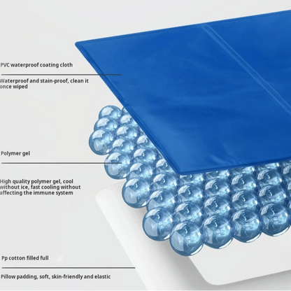 Gel-Filled Dog Cooling Mat | Water-Resistant PVC Pet Cool Pad 8