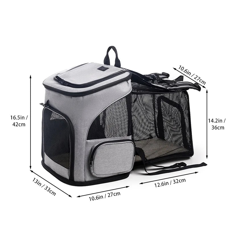 Large Expandable & Breathable Cat Carrier Backpack