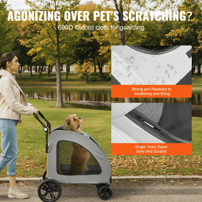 High Strength & Spacious Dog Stroller for Large Dogs up to 72kg 6