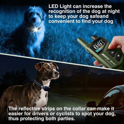 Smart 2-in-1 Dog Training Collar with Automatic Anti-Bark Control | Remote Controlled Shock, Sound & Vibration eCollar