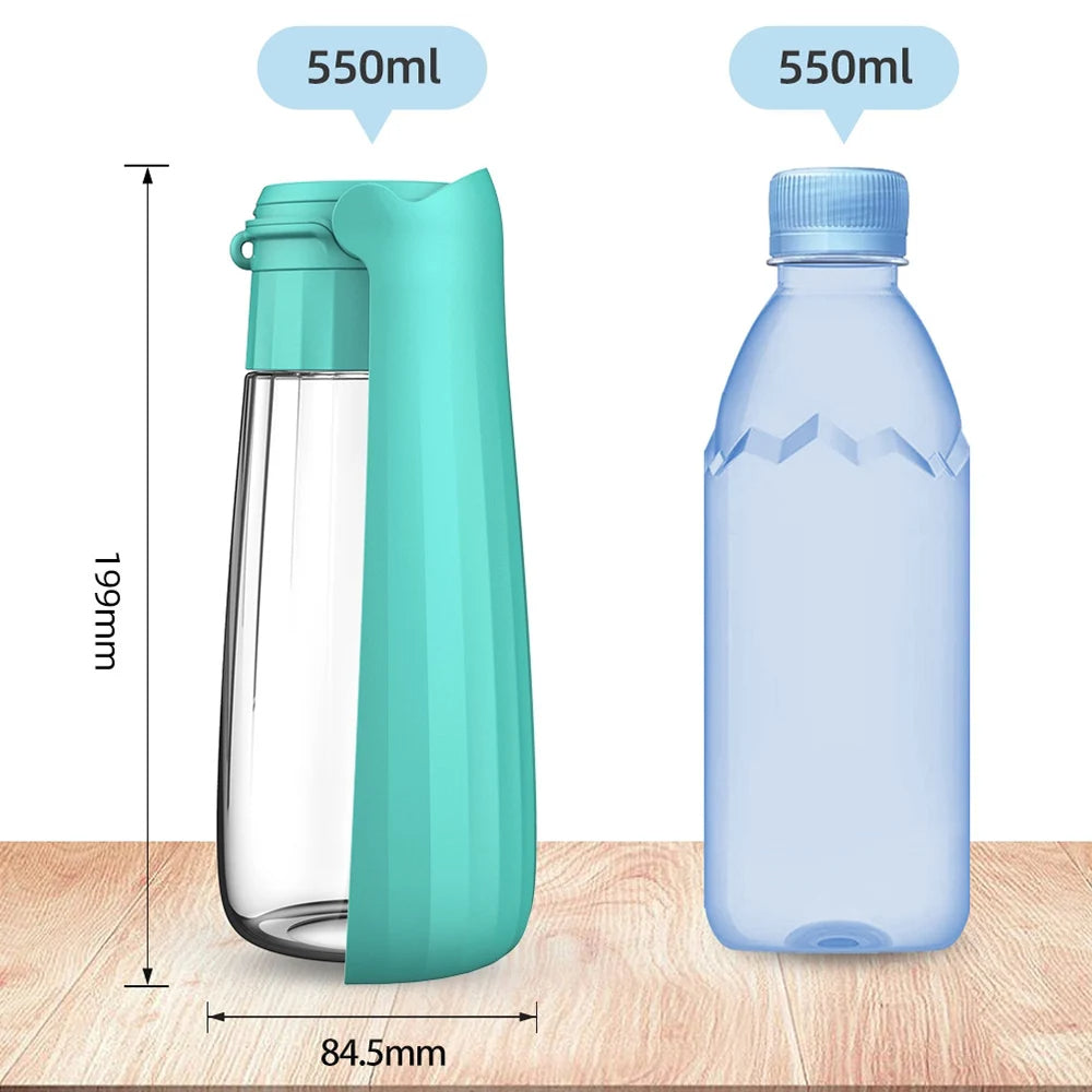 Large Portable Dog Water Bottle for Dogs of All Sizes | 550ml