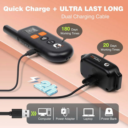 No Shock Dog Training Collar for Humane Correction with Remote Control | No Prongs Vibration & Sound