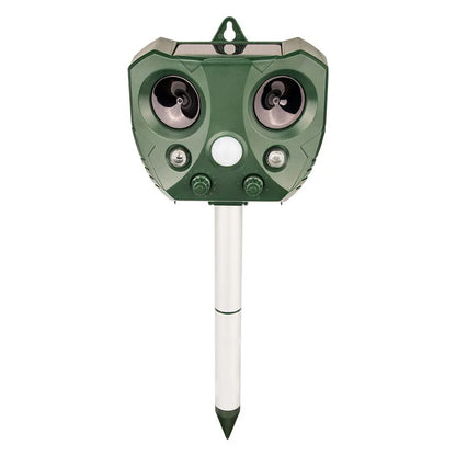 Solar Ultrasonic Animal Repeller for Gardens | Safe Motion-Activated Pest Deterrent for Rodents, Birds, Foxes & Cats 2