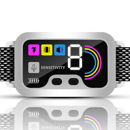 Smart Anti-Bark eCollar with Automatic Sensor | Digital Dog Bark Collar with Sound, Vibration & Shock Modes