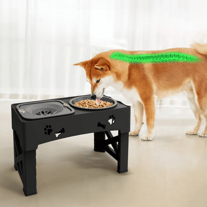 Slow Feeder Bowls Elevated Dog Feeding Station | Stable & Adjustable 4