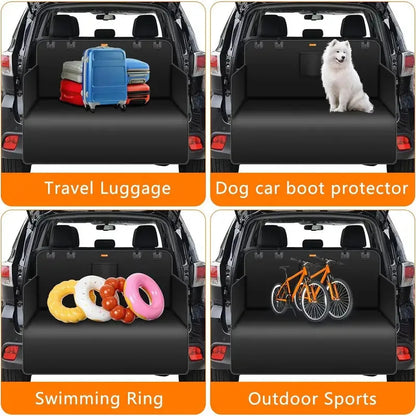 Waterproof Dog-Proof Boot Liner for Cars | Heavy Duty Dog Boot Protector with Bumper Flap | Non-Slip