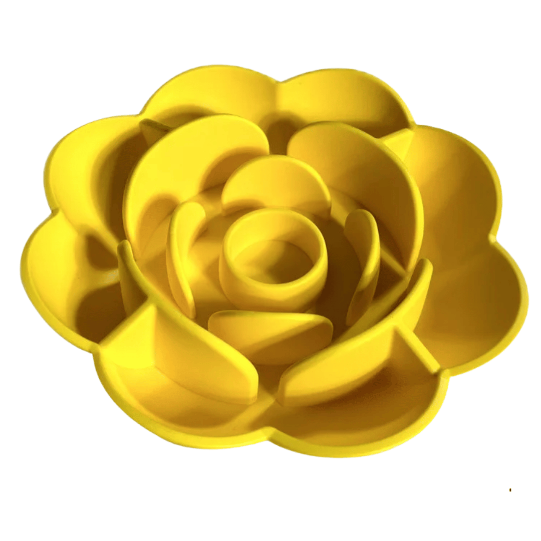 Rose-Shaped Slow Feeder Dog Bowl with Suction Cup Base | Dog Lick Bowl for Healthy Eating 6