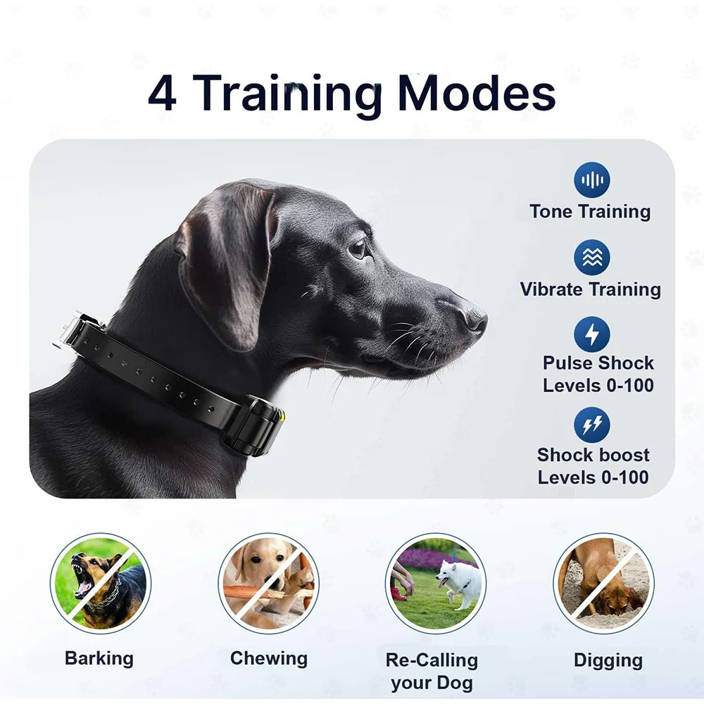 1 Mile Range Remote Dog Training Collar for Big & XL Dogs