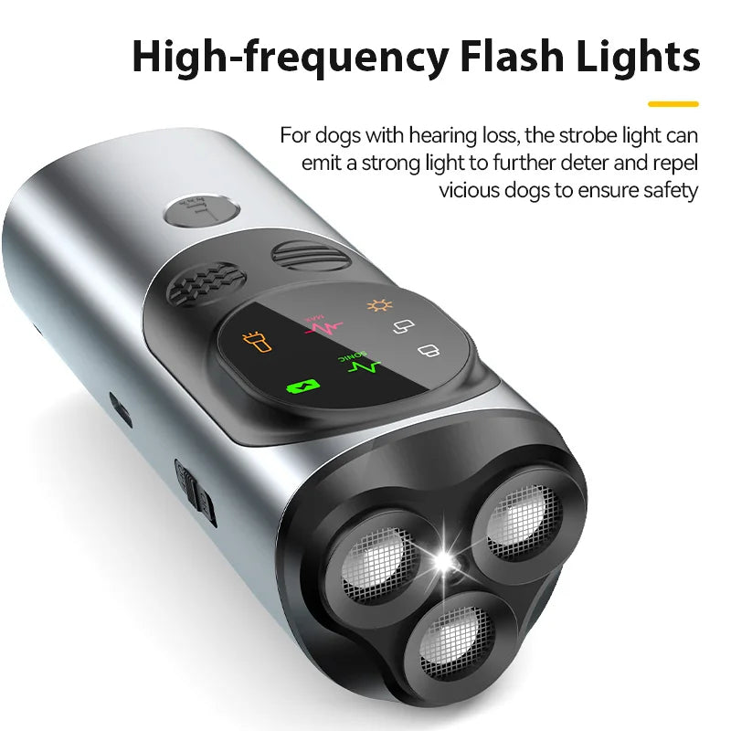 Handheld Ultrasonic Anti-Bark Dog Training Repeller with LED Light 9