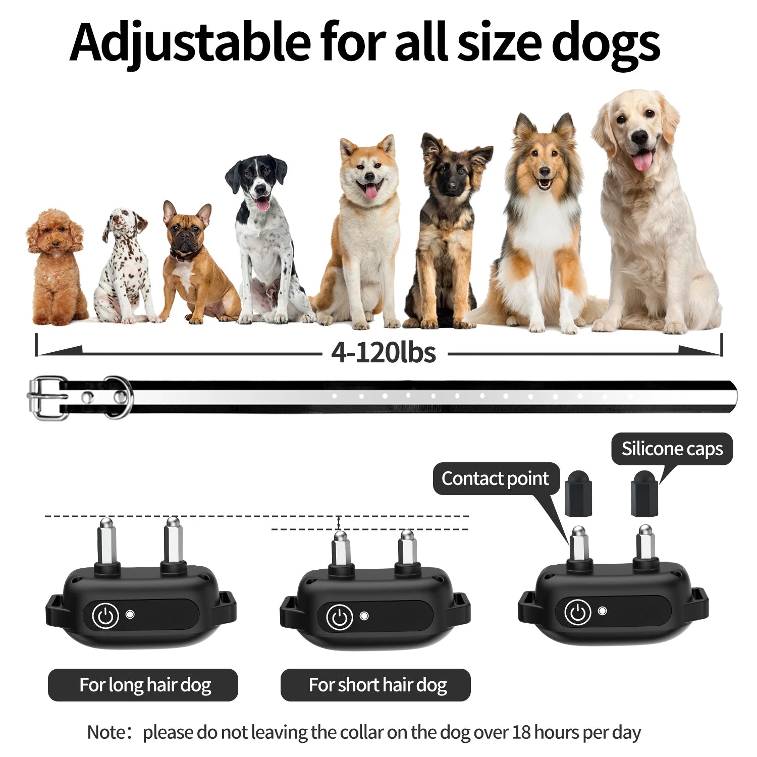 1000m Vibrate, Beep & Shock Dog Training Collar & Remote 7