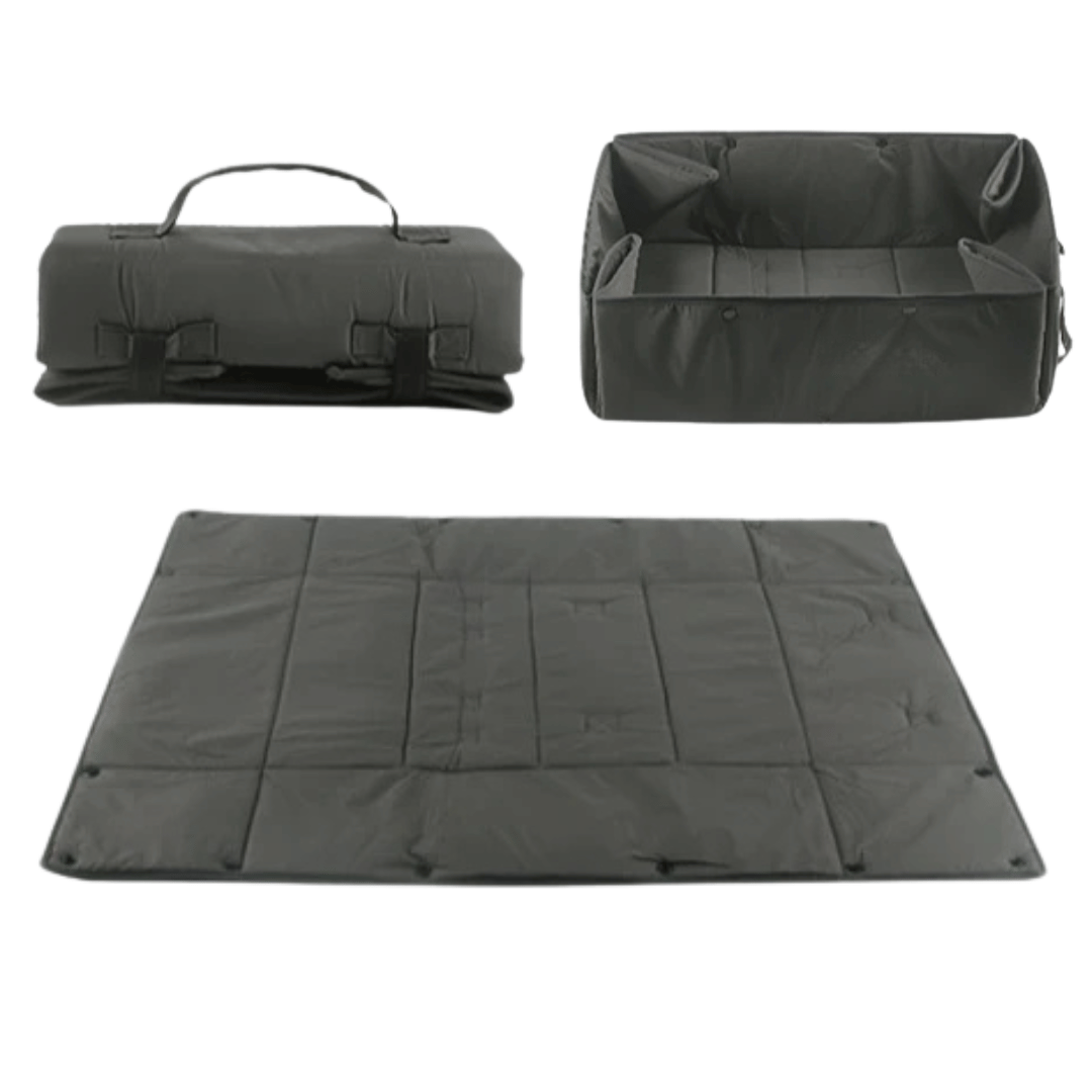 2-In-1 Portable Dog Mat & Travel Basket for Outdoors 2