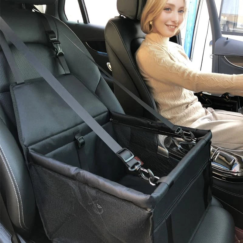 Secure Dog Car Seat Basket | Dog Booster Seat for Safe Car Travel 2